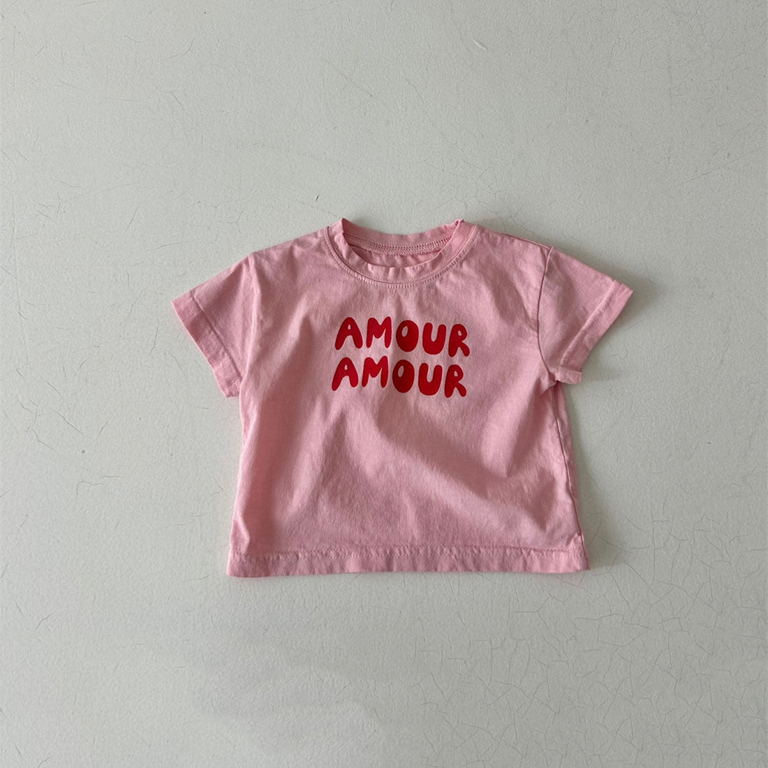 T-shirt Bambino/Bambina "Amour Amour" in Cotone