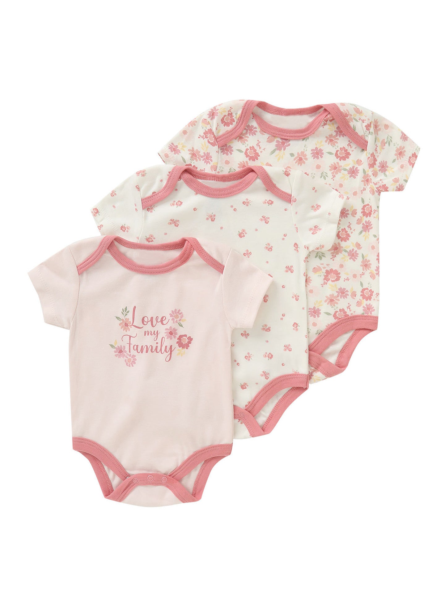 Set 3 Body Neonato in Cotone Fantasie Tenui e Naturali