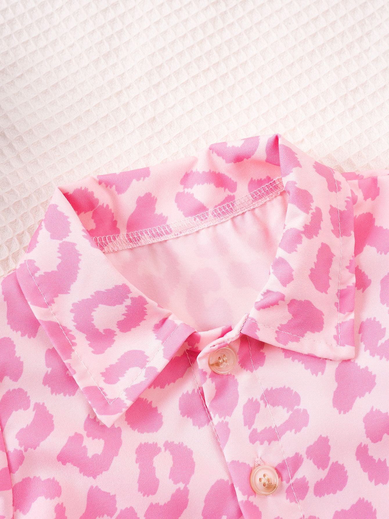 Completo Estivo Bimba Rosa con Stampa Animalier