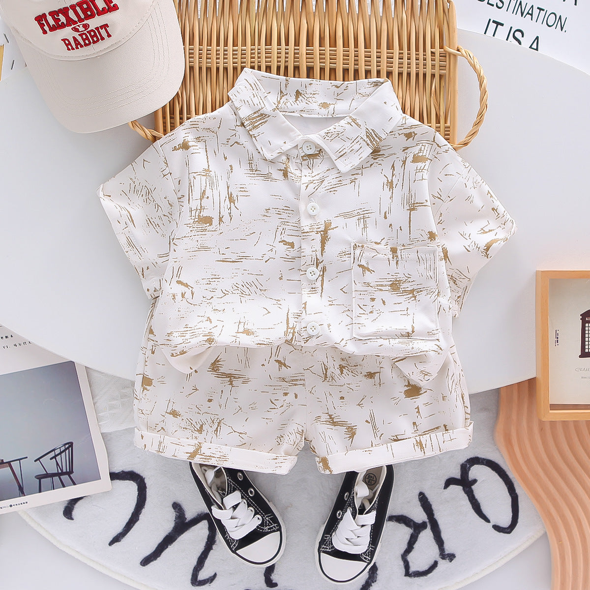 Completo Estivo Bambino Camicia + Shorts