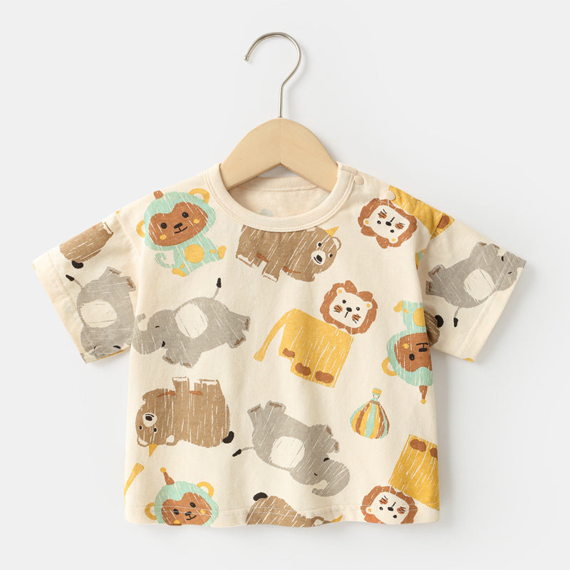 T-shirt Bimbo "Safari Party" Stampa Animali