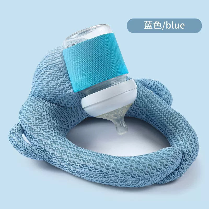 Cuscino porta biberon in peluche