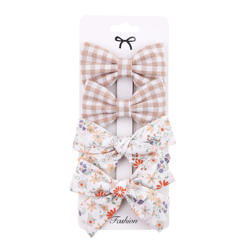 Set Fiocchi per Capelli Bambina - Fantasie Colorate e Tartan
