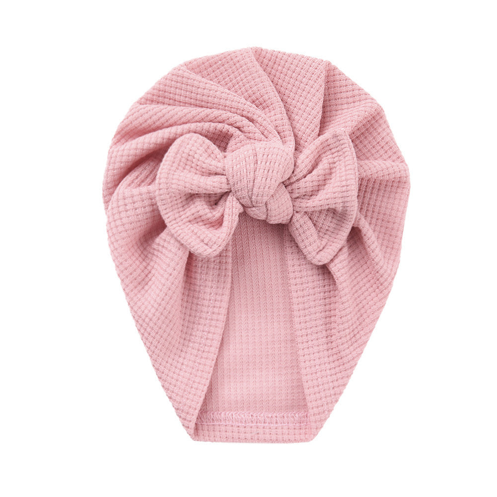 Turbante Neonata in Maglia con Fiocco – Vari Colori