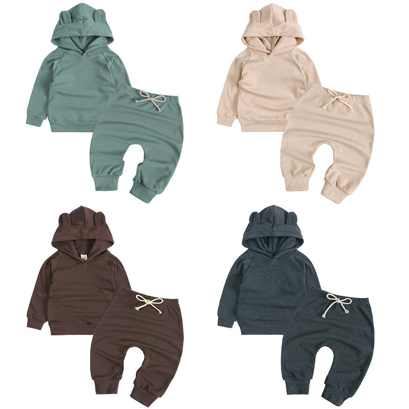 Tuta Baby Felpato con Cappuccio Orsetto