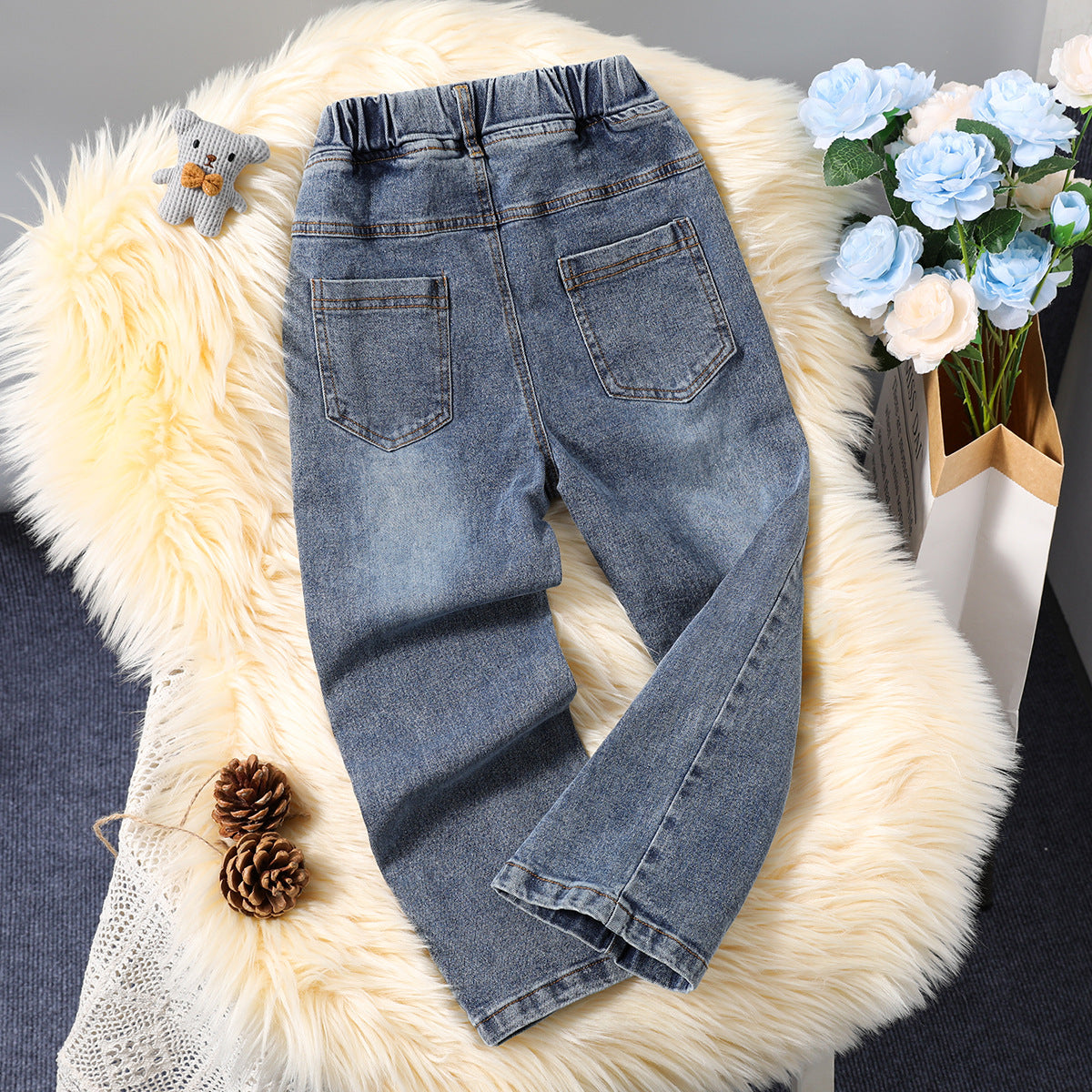 Jeans Casual per Bambina Comodi e Versatili