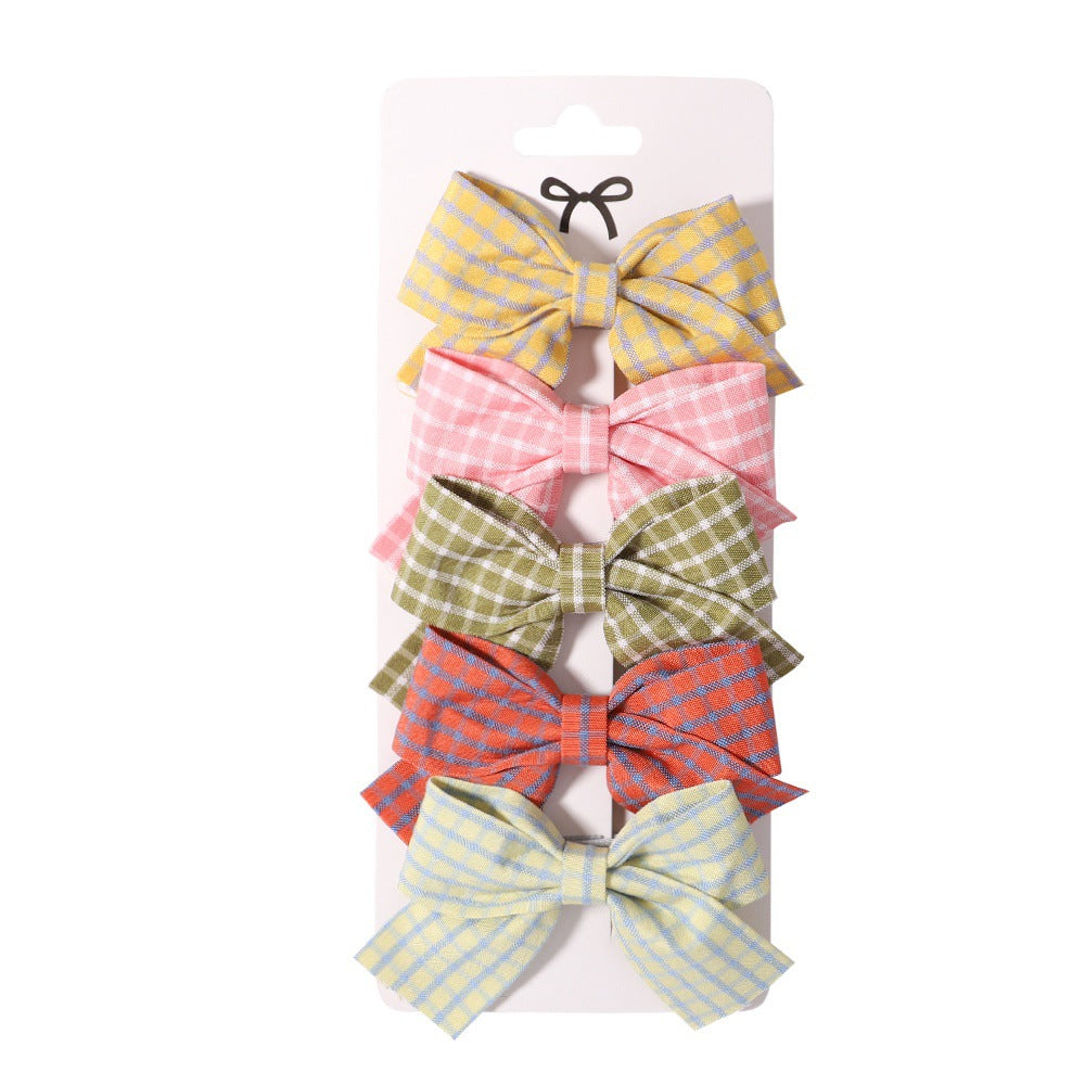 Set Fiocchi per Capelli Bambina - Fantasie Colorate e Tartan
