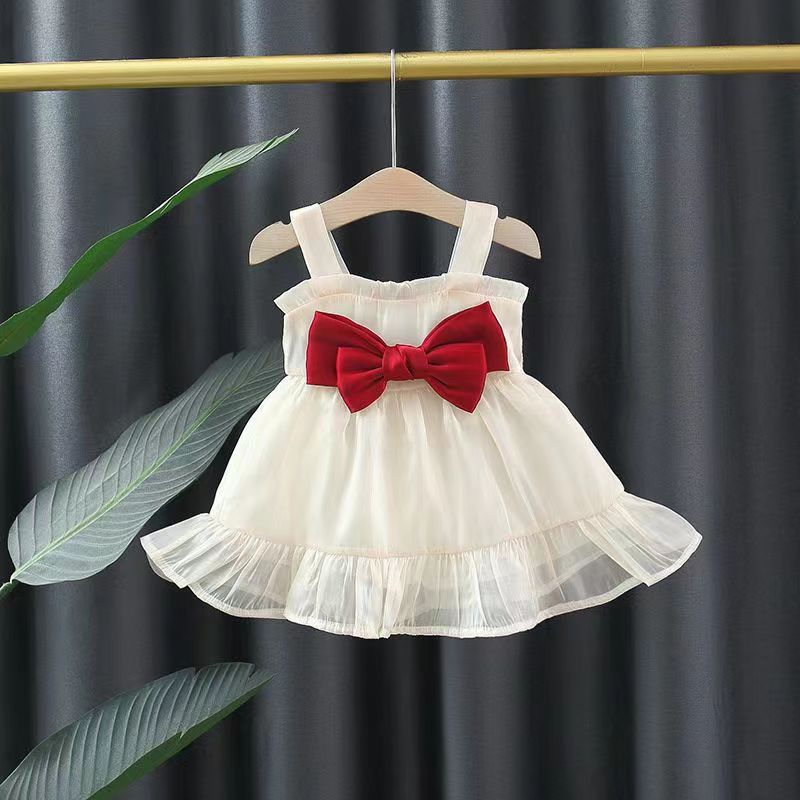 Vestitino Elegante con Fiocco in organza e cotone