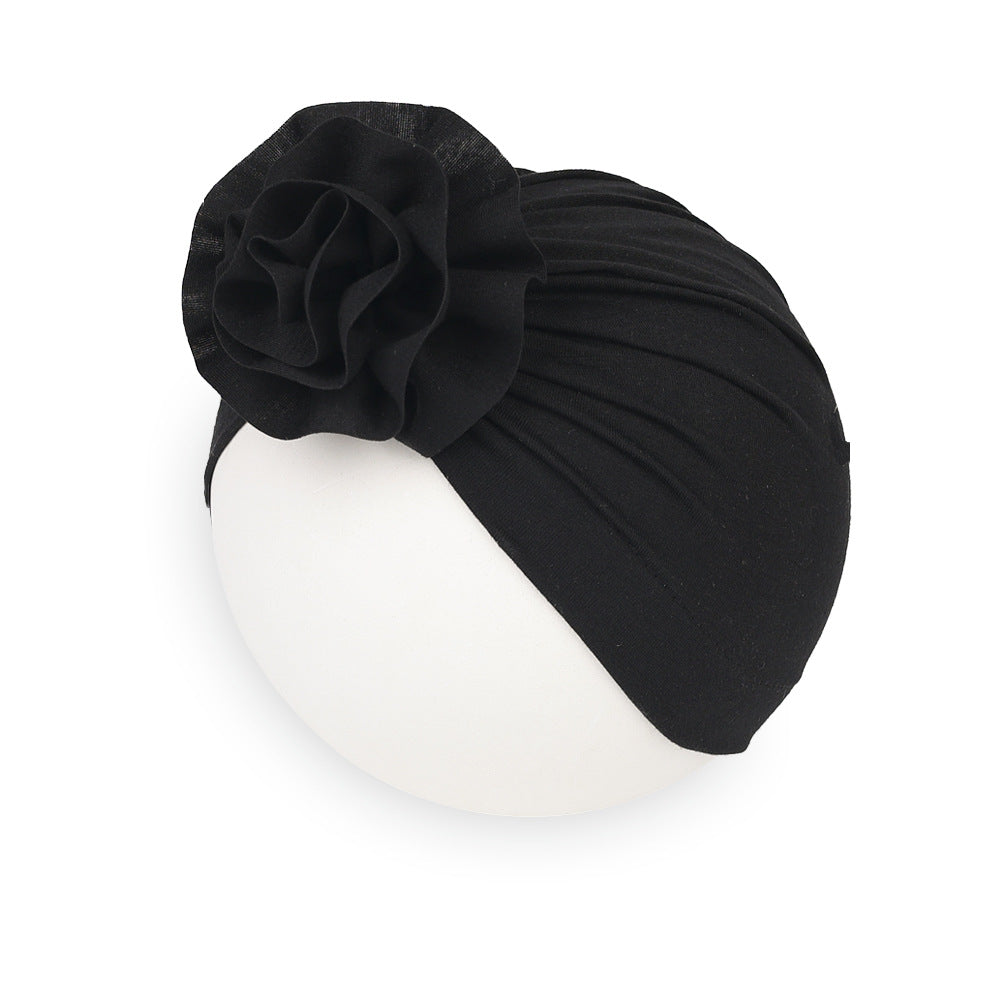 Turbante per Neonati con Fiore Voluminoso