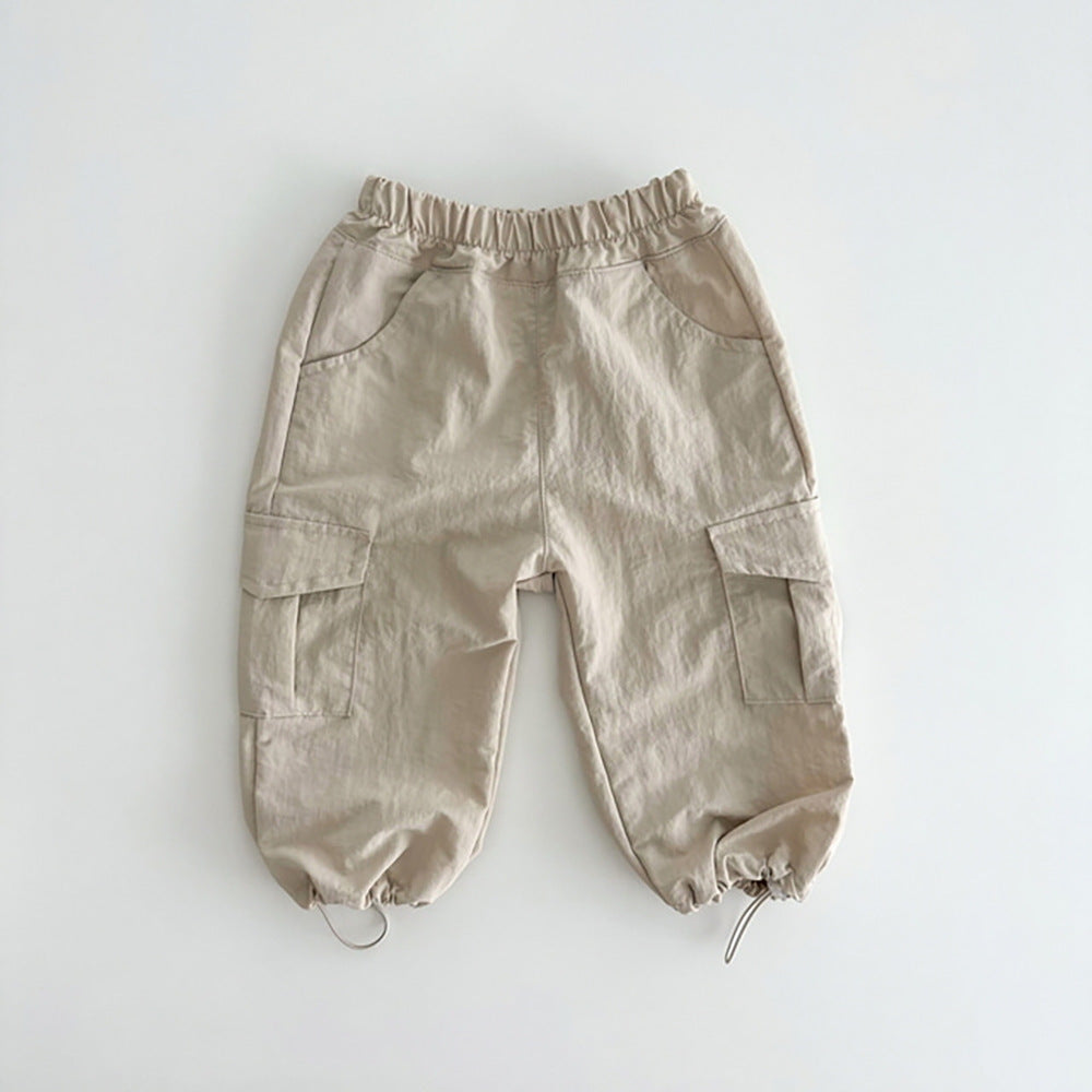 Pantaloni Cargo Bambina in Cotone Leggero