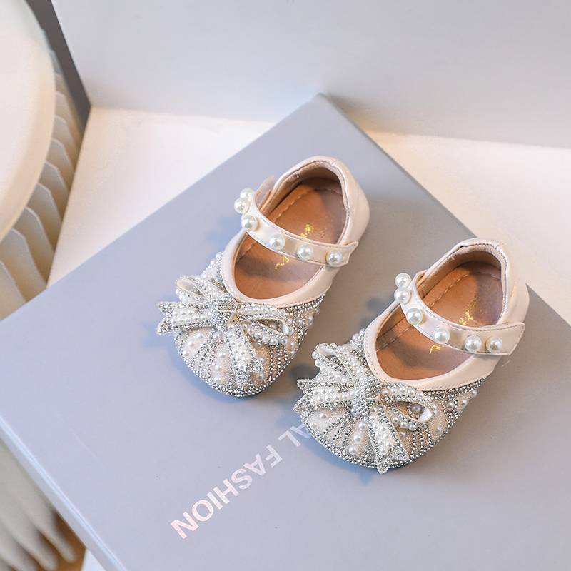 Ballerine Eleganti per Bambina con Perle e Strass