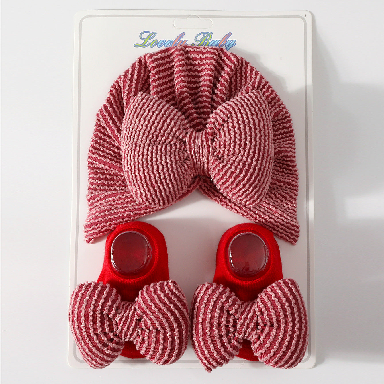Set Accessori Neonata "Fiocchi d'Amore"