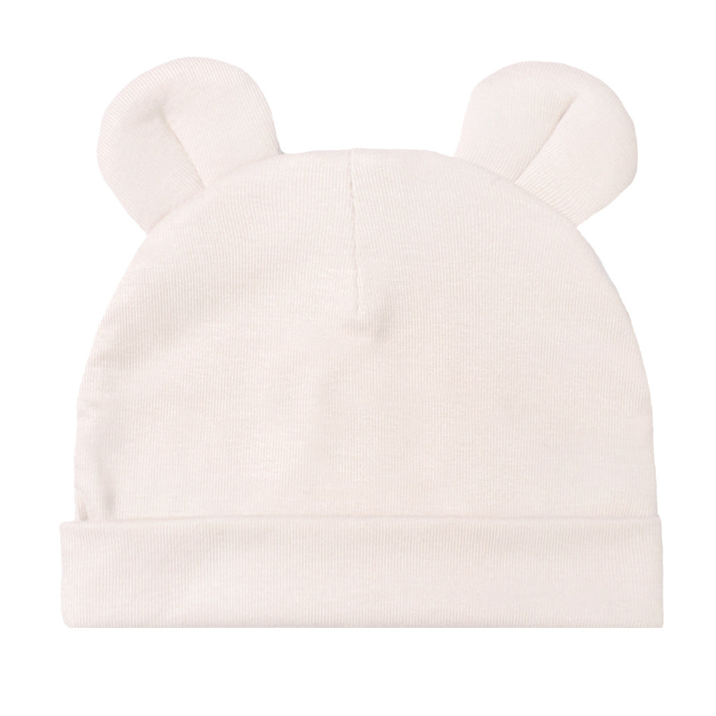 Cappellino Neonato in Cotone con Orecchie