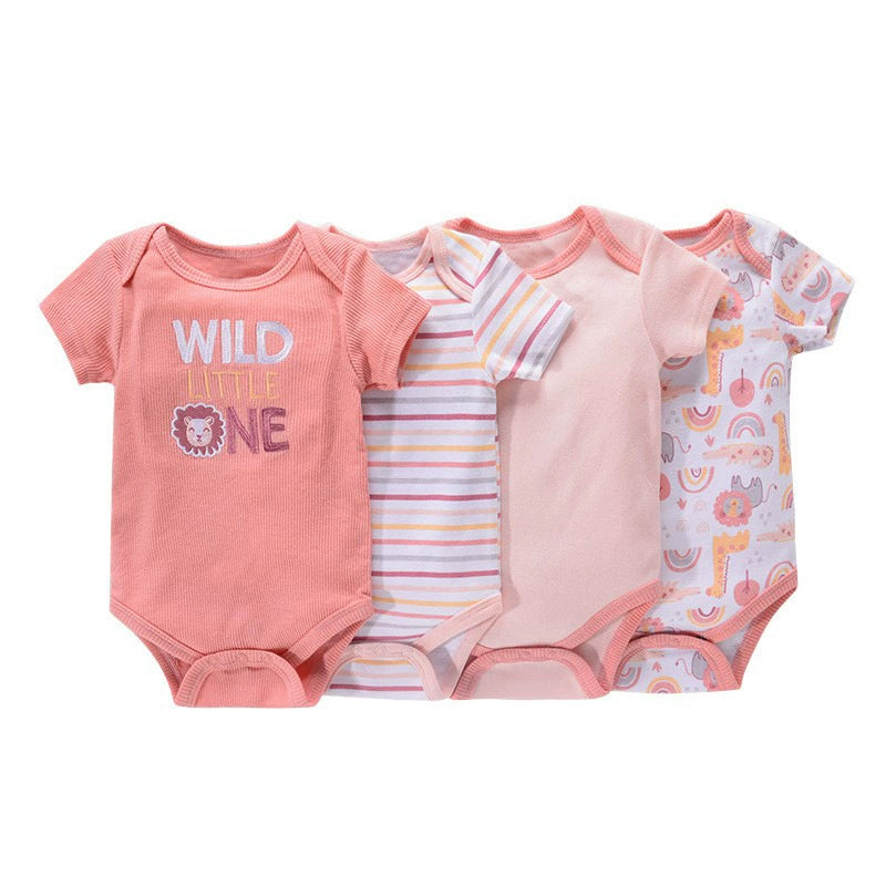 Set 5 Body Neonato in Cotone Fantasie Colorate