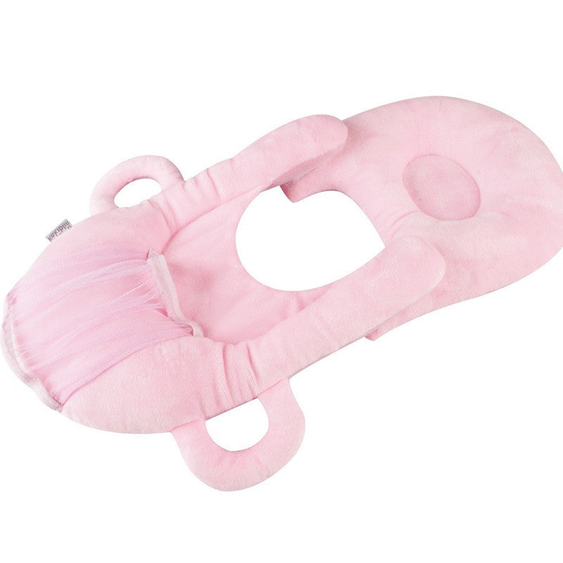 Cuscino Reggi-Biberon per Neonati Supporto Rosa Morbido