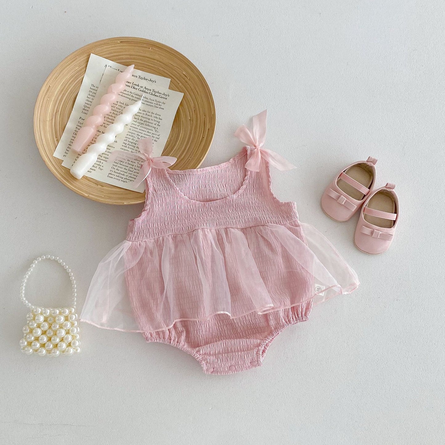 Pagliaccetto Elegante Rosa con Tulle bimba