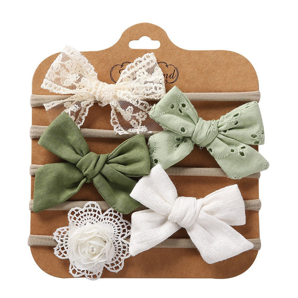Accessori per capelli in tessuto per bambini Set di Fascia per Bimba e Neonata