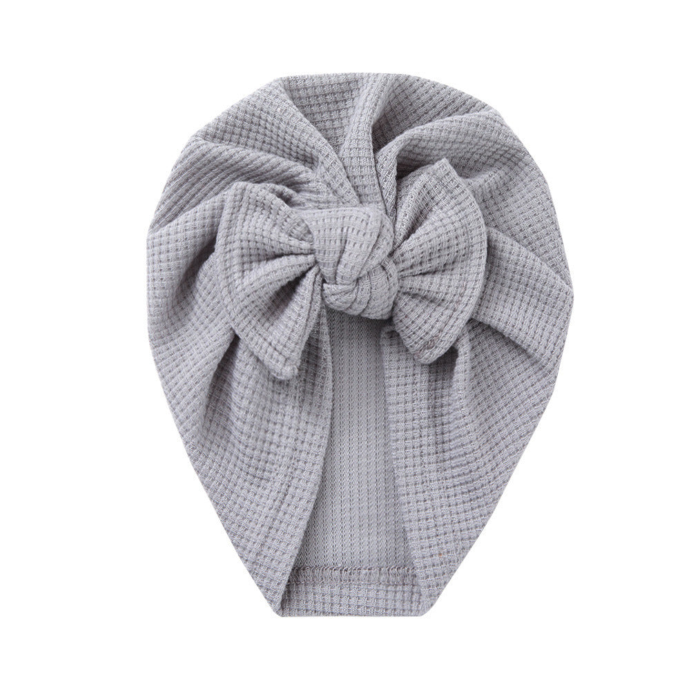 Turbante Neonata in Maglia con Fiocco – Vari Colori