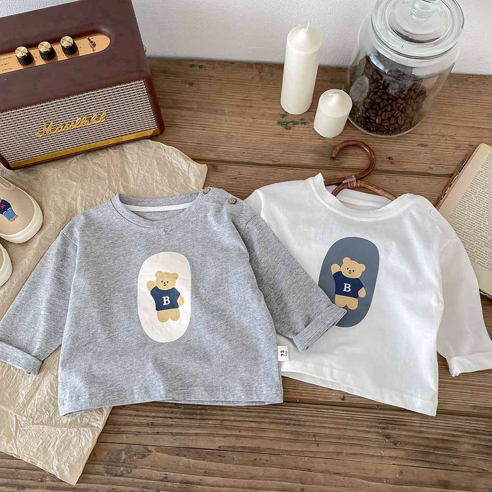Maglia a Maniche Lunghe con Orsetto Modello B-Bear