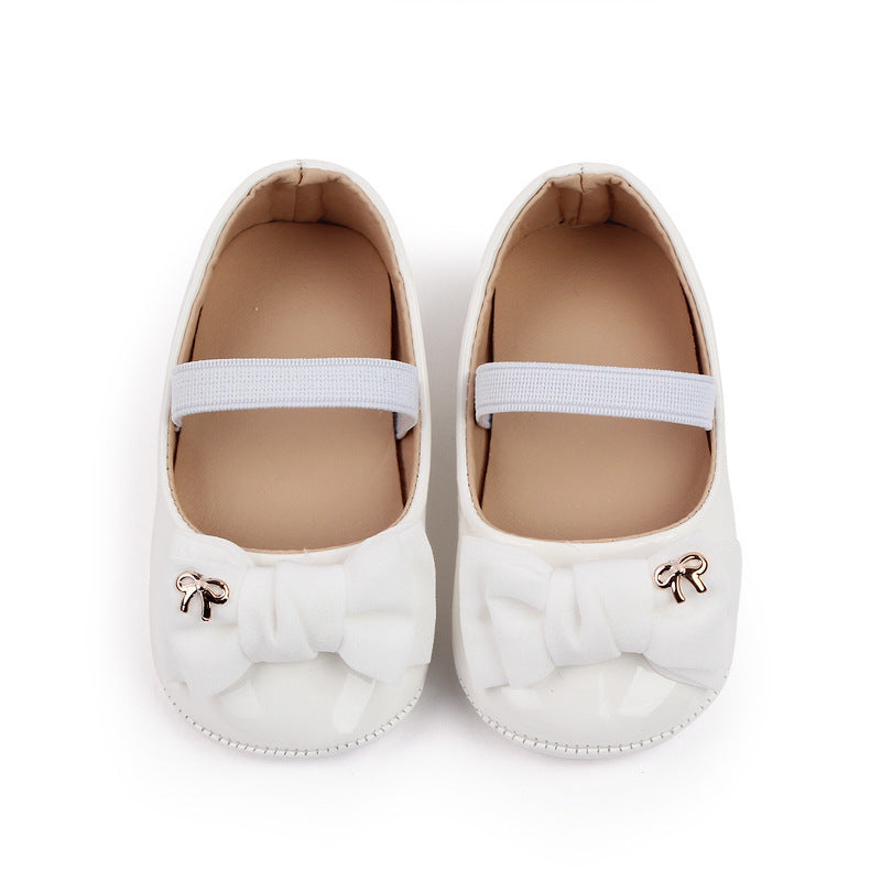 Ballerine eleganti per bambina con fiocco e cinturino vari colori