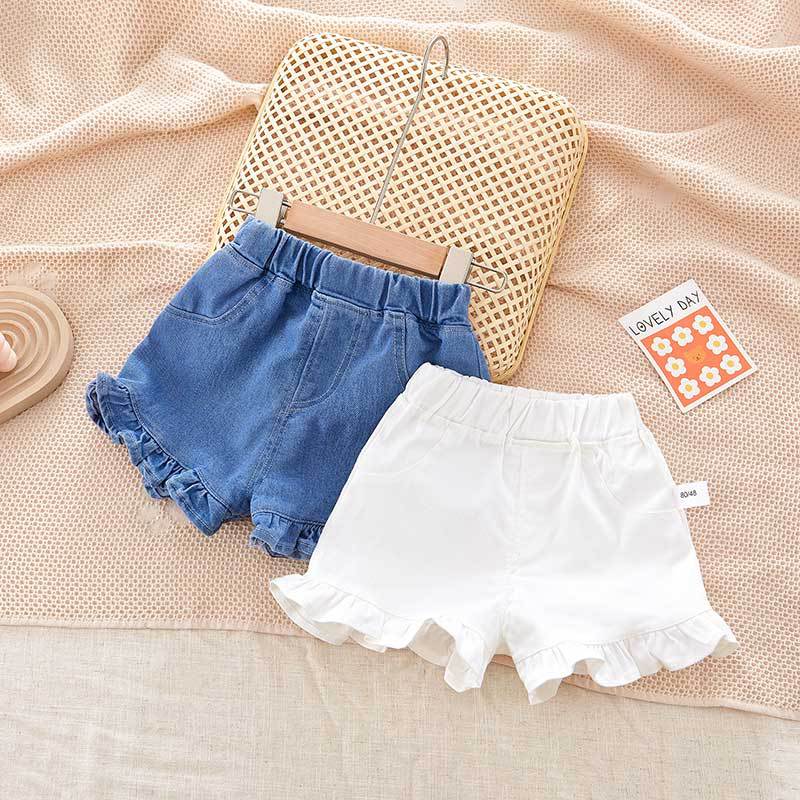 Shorts Bambina con Volant