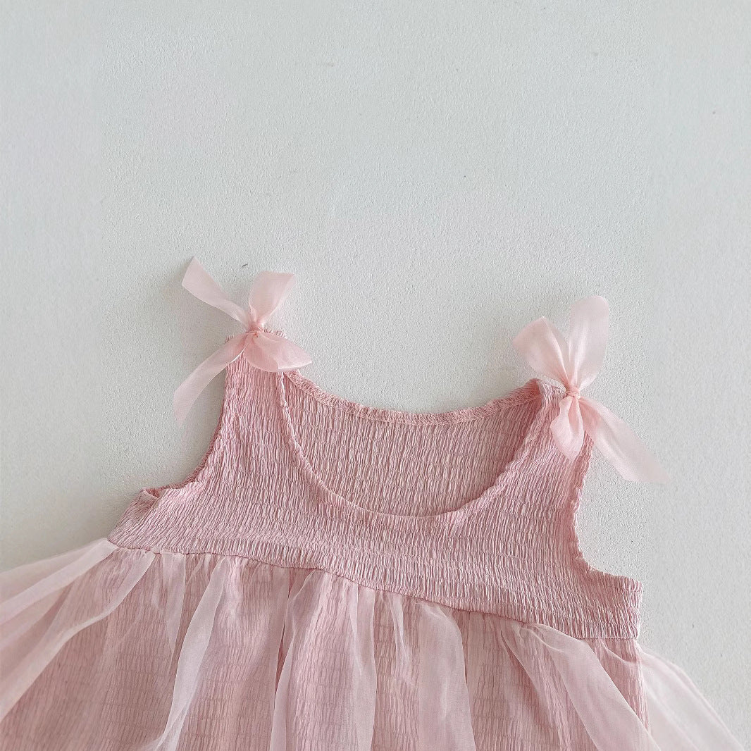 Pagliaccetto Elegante Rosa con Tulle bimba