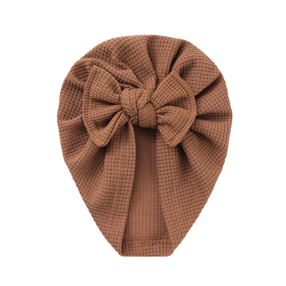 Turbante Neonata in Maglia con Fiocco – Vari Colori