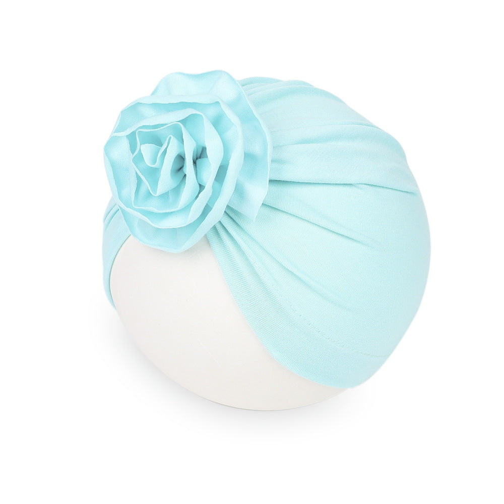 Turbante per Neonati con Fiore Voluminoso
