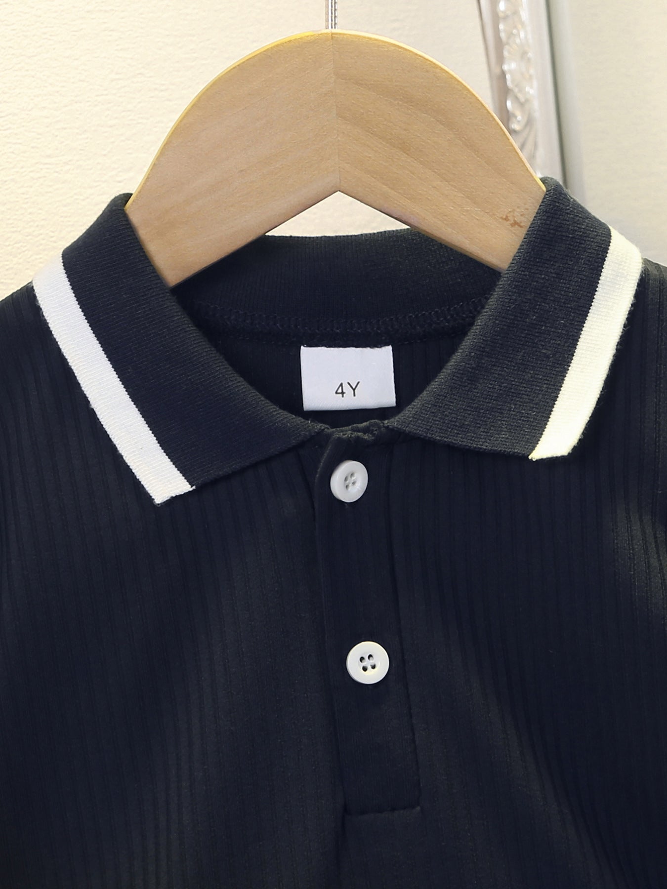 Completo bimbo con polo e pantaloncini – Blu navy con dettagli bianco