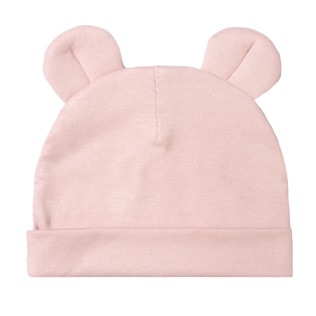 Cappellino Neonato in Cotone con Orecchie