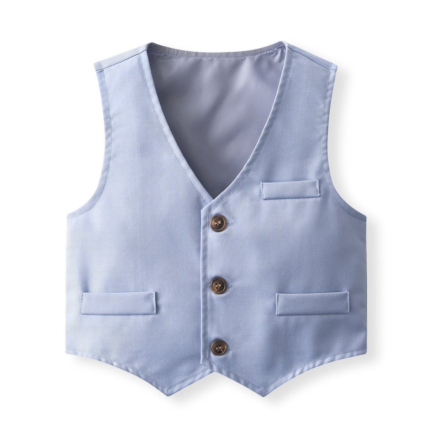 Completo Elegante 4 Pezzi per Bambino – Gilet, Camicia, Pantaloni e Papillon