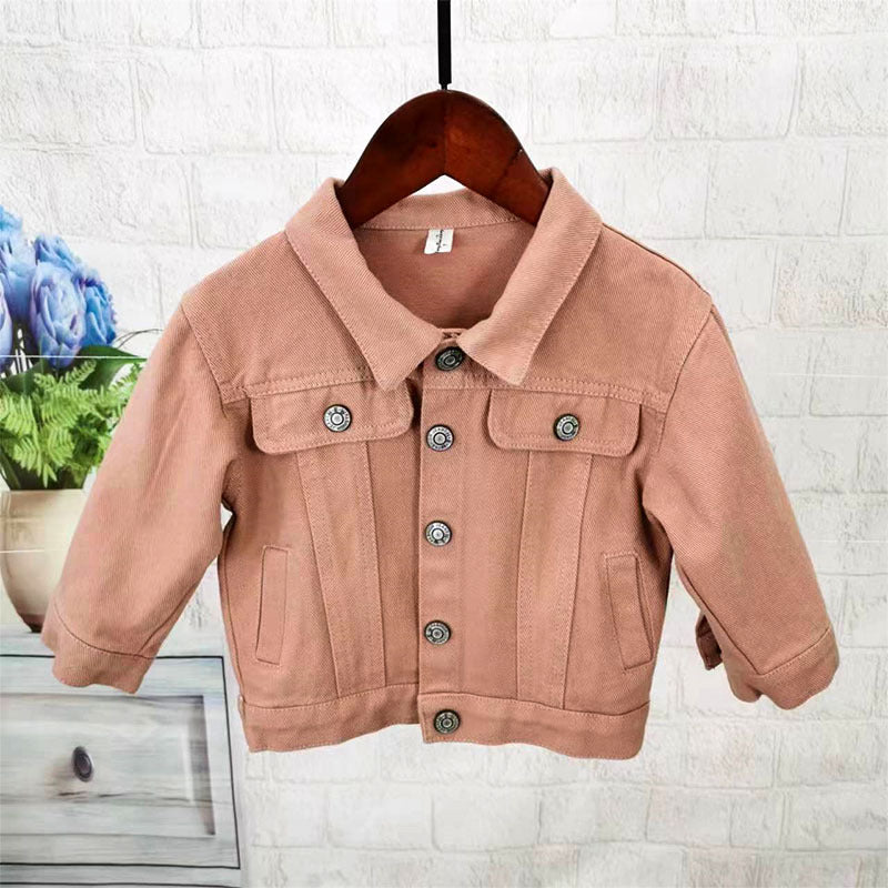 Giacca Bimbo in Cotone Stile Denim – Varianti Colore Primaverili