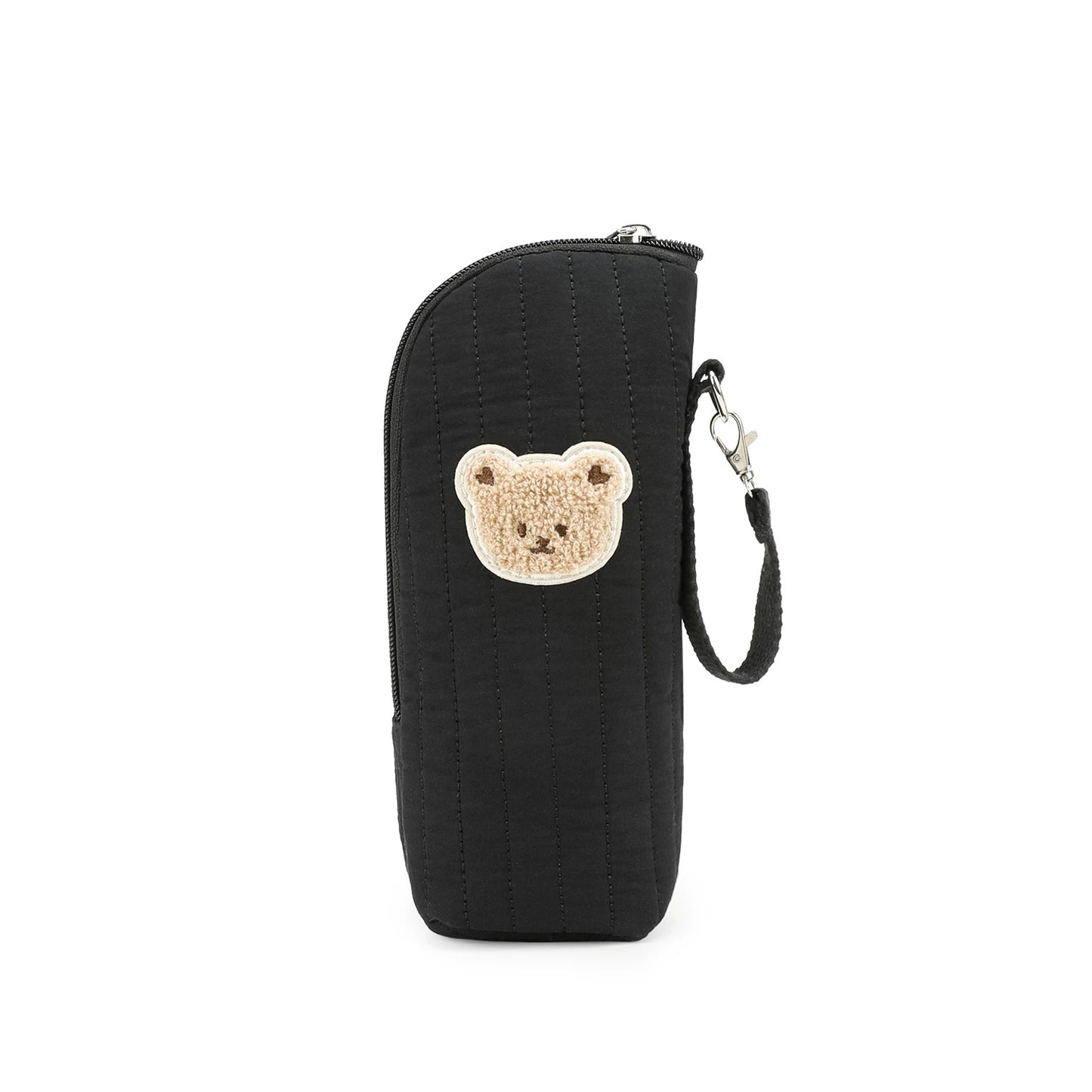 Portabiberon Termico Isolante in Cotone con Orsetto – Mantiene Caldo/Freddo
