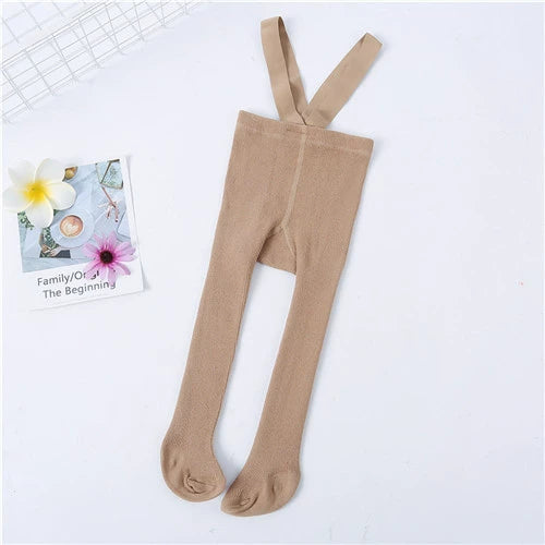 Collant con bretelle per bebé – cotone elasticizzato
