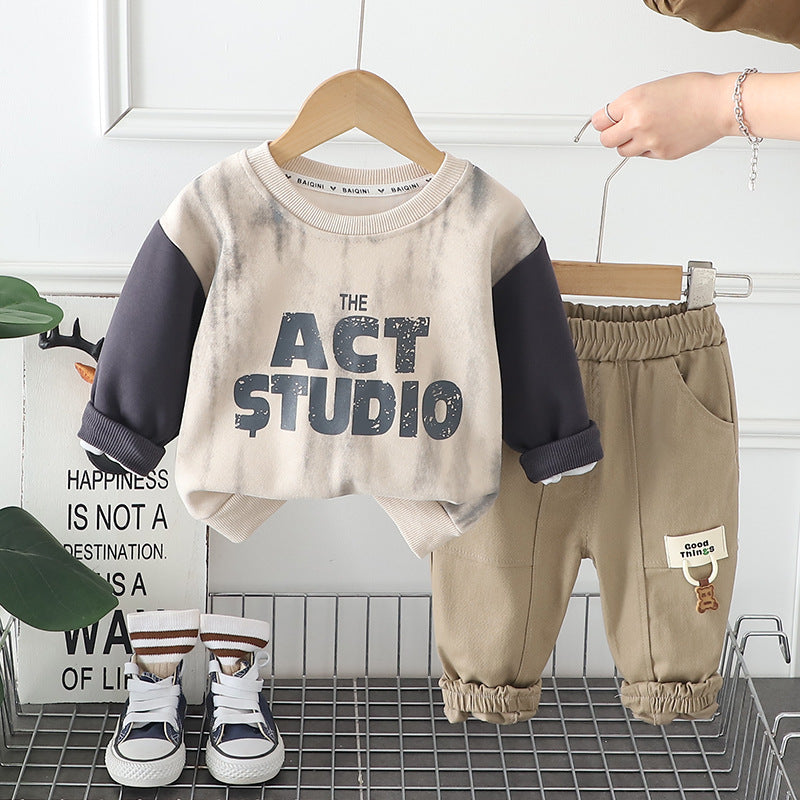 Completo Sportivo Bimbo "The Act Studio" Felpa e Pantaloni