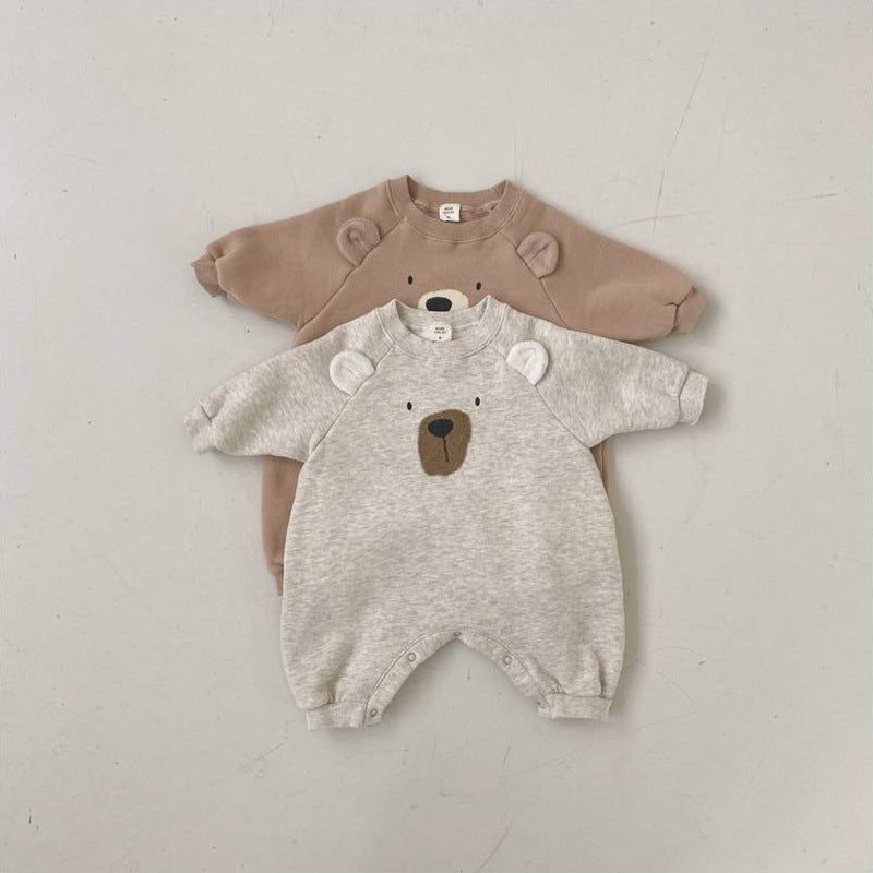 Tutina Neonato Orsetto con Cappellino – Morbida e Calda