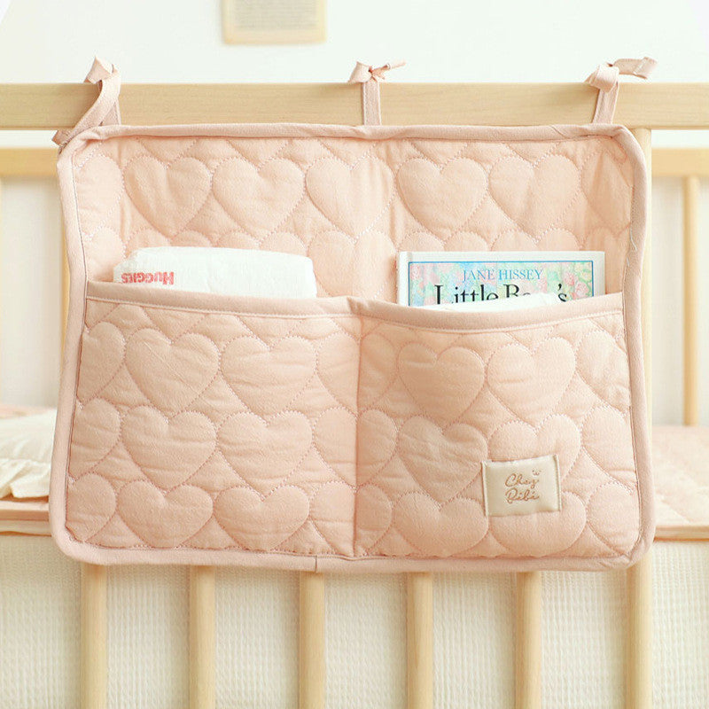 Organizzatore da Lettino in Cotone Trapuntato ROSA