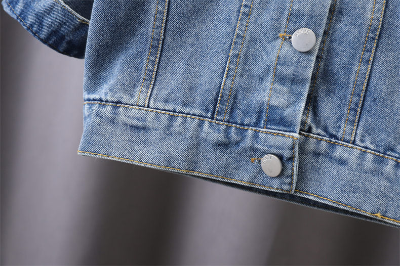 Giacca di Jeans con Stampa