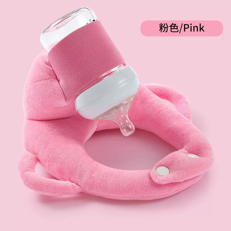 Cuscino porta biberon in peluche