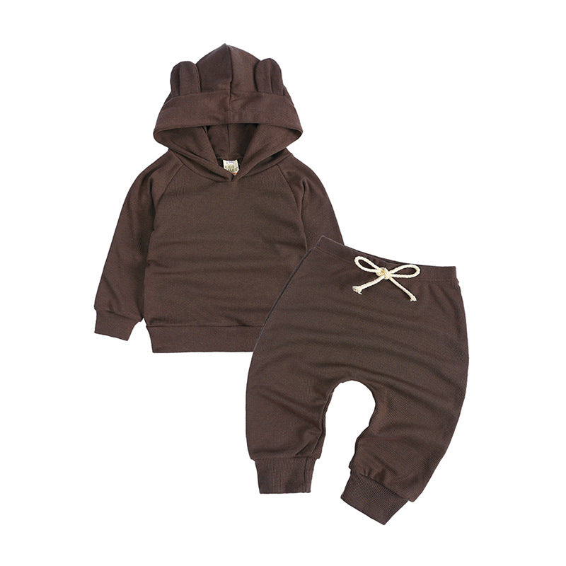 Tuta Baby Felpato con Cappuccio Orsetto