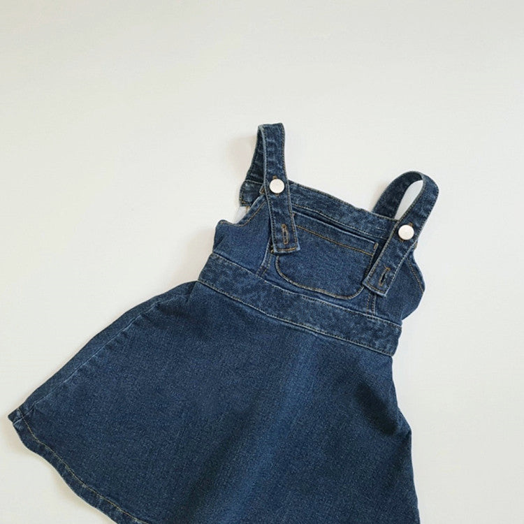 Salopette Gonna Bambina in Jeans