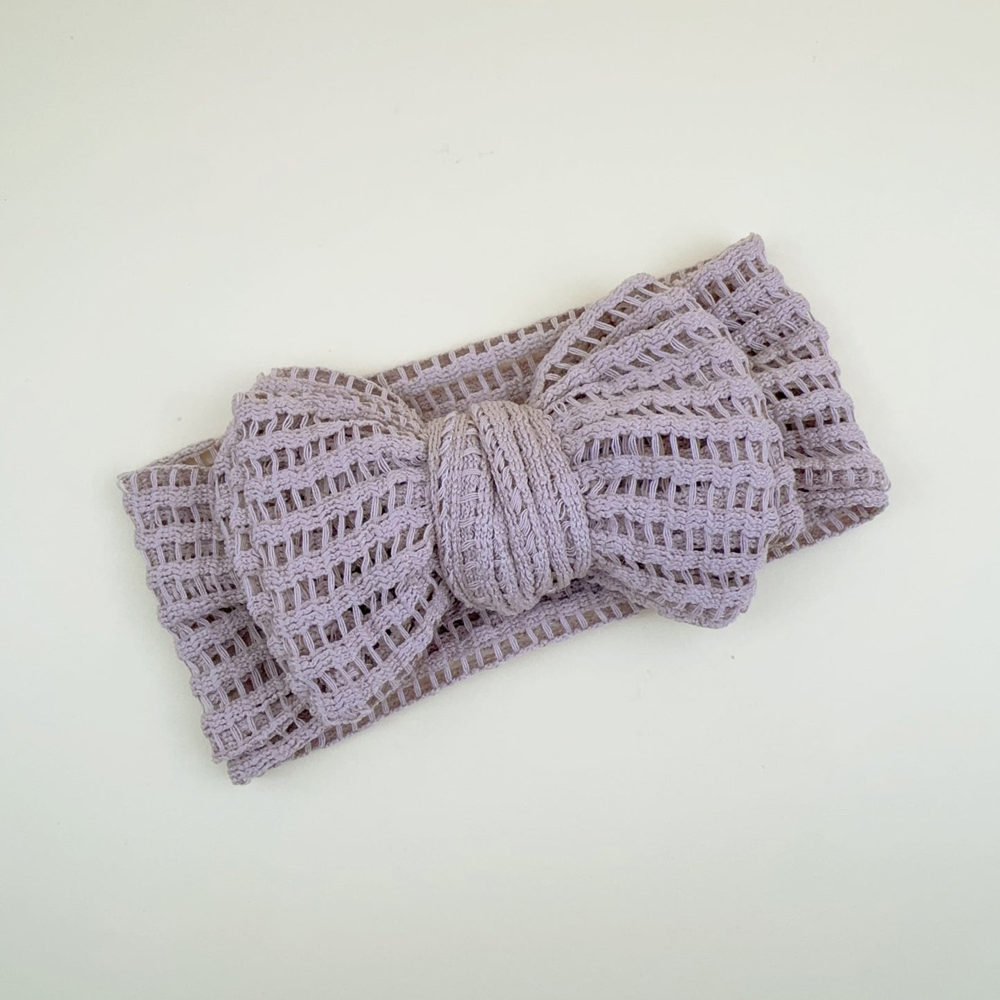 Fasce per Bambina in Maglia con Fiocco – Set Colori Pastello e Naturali