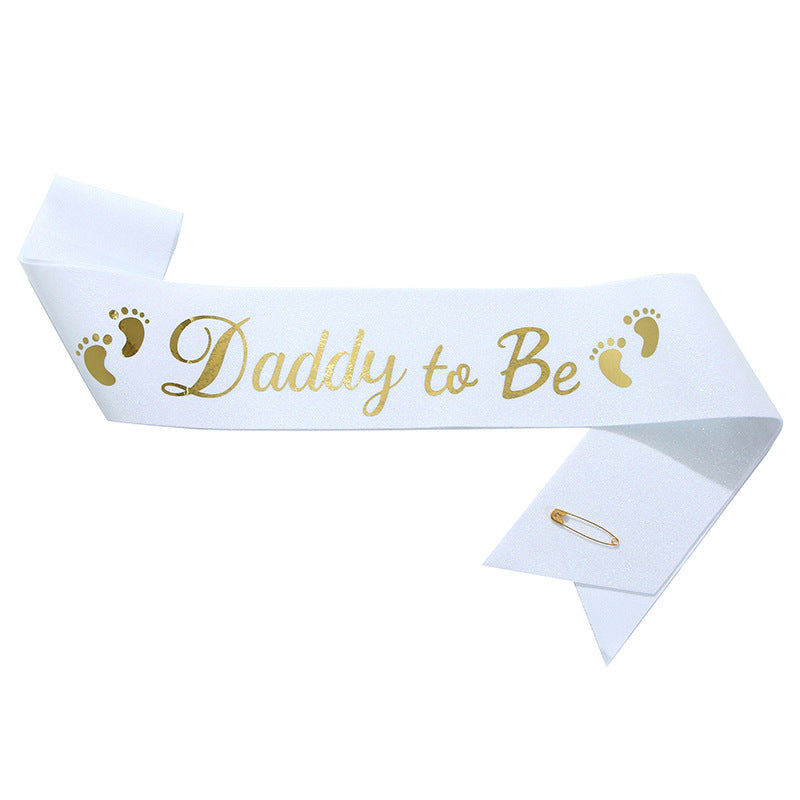 Fascia Daddy to Be Accessorio Baby Shower per Futuro Papà