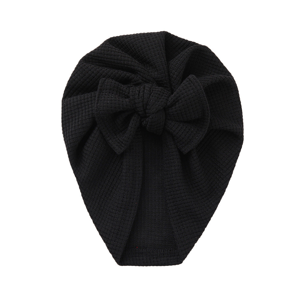 Turbante Neonata in Maglia con Fiocco – Vari Colori