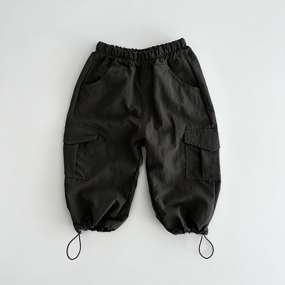 Pantaloni Cargo Bambina in Cotone Leggero