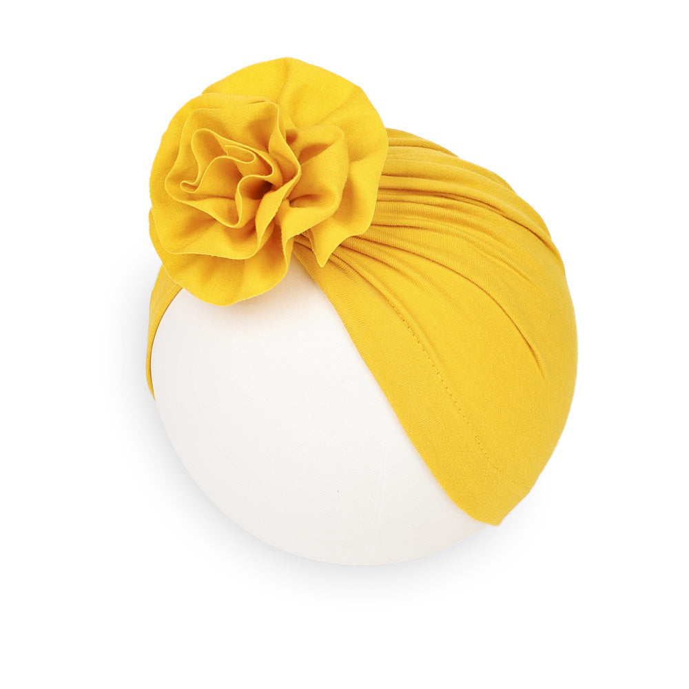 Turbante per Neonati con Fiore Voluminoso