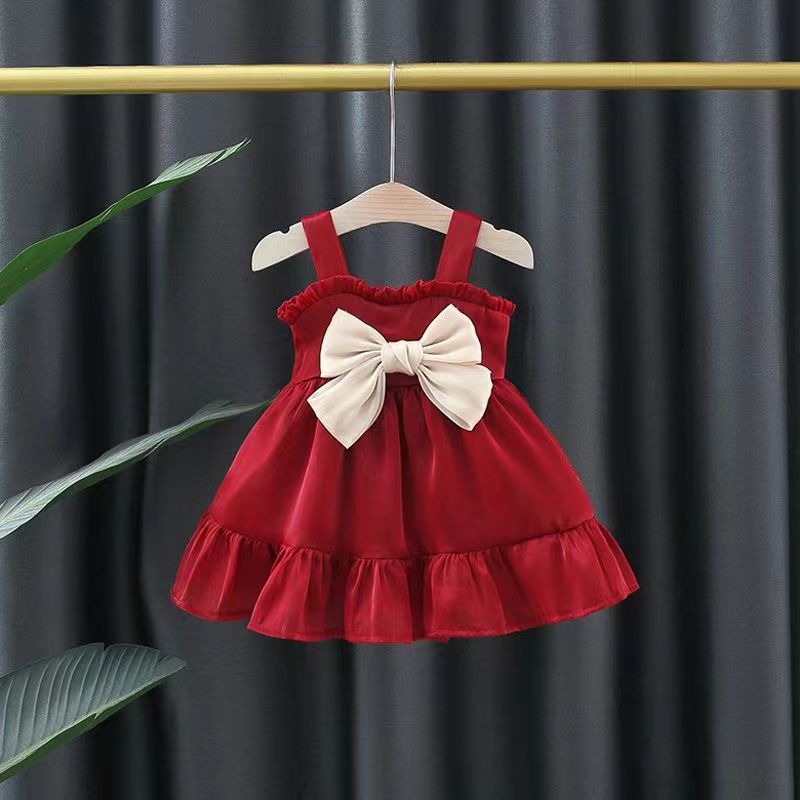 Vestitino Elegante con Fiocco in organza e cotone