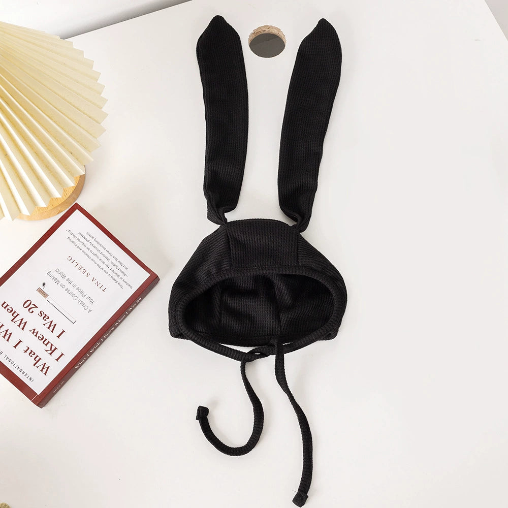 Cappellino Neonato con Orecchie di Coniglio