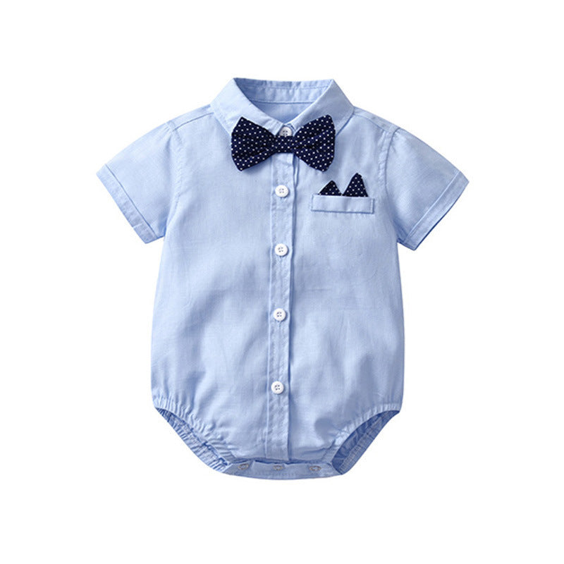 Body camicia elegante per neonato – con papillon, 3 colori
