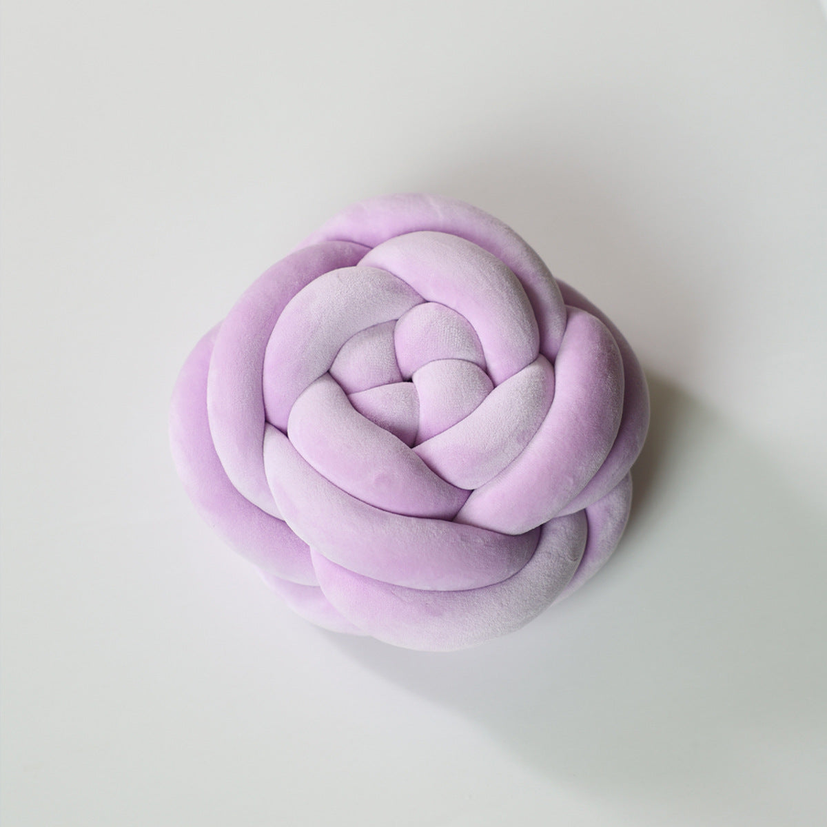 Cuscino Rosa intrecciato – Decorativo e Morbido